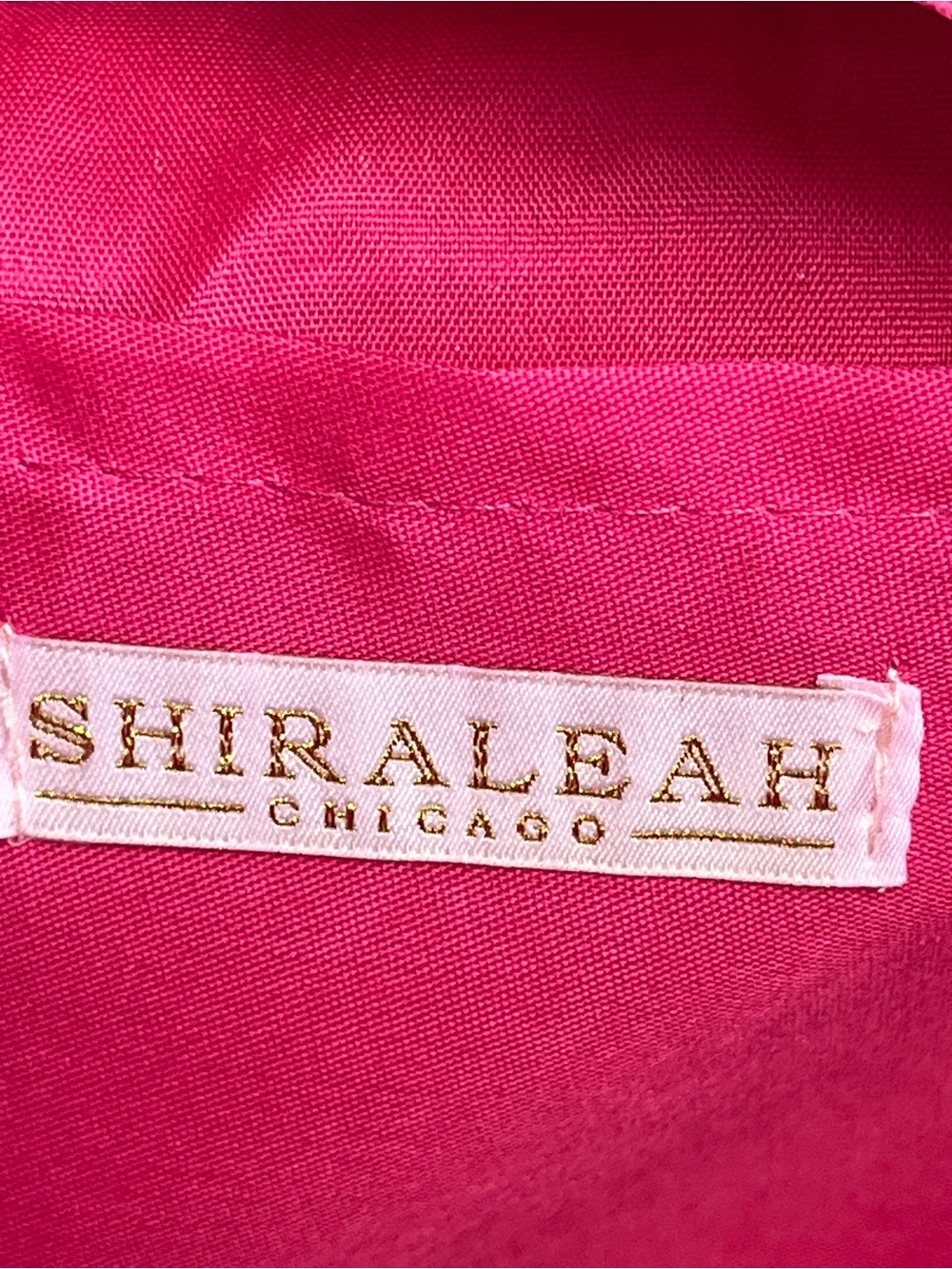 Shiraleah Chicago Pink Raffia Fringe Straw Tote Crossbody Bag - Picture 13 of 13